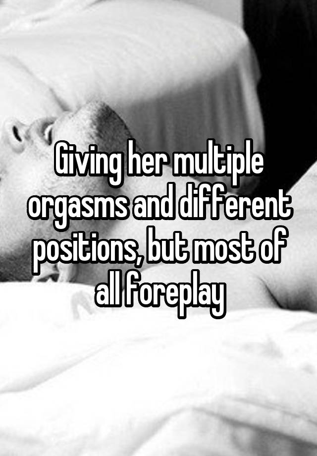 Give multiple orgasm